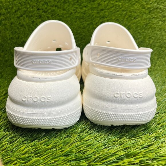 Crocs Classic Crush Clog Mens Size 8 White Beach Walking Outdoor Slip On Sandals main image 10